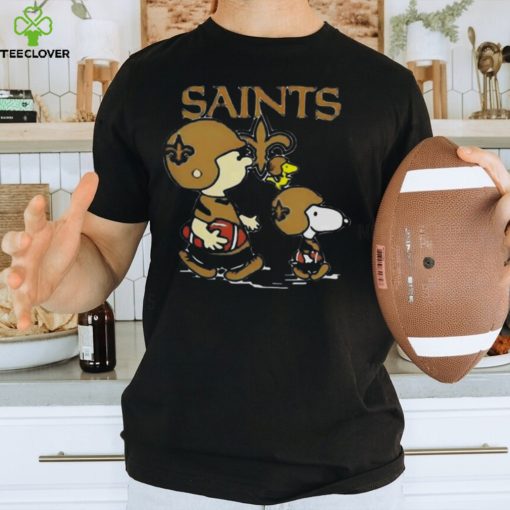 Nfl New Orleans Saints Charlie Brown Snoopy And Woodstock Road T hoodie, sweater, longsleeve, shirt v-neck, t-shirt