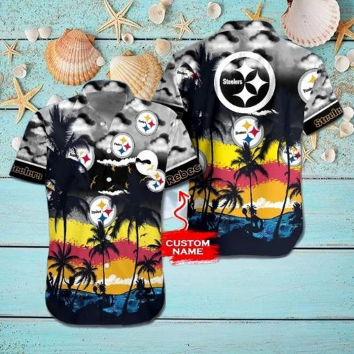 Nfl Pittsburgh Steelers Hawaiian Shirt & Short