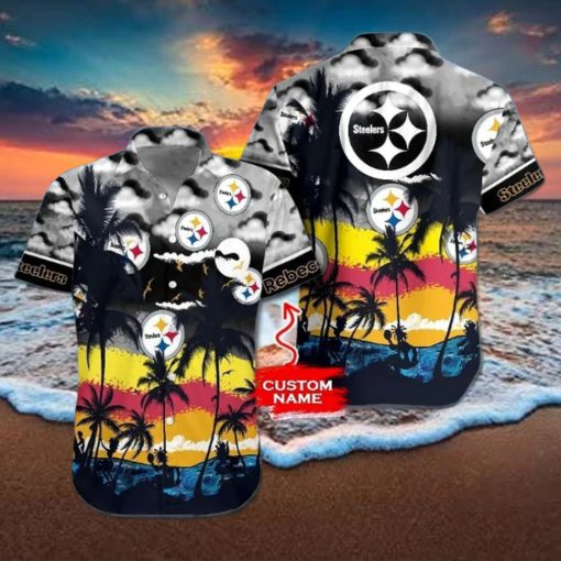 Nfl Pittsburgh Steelers Hawaiian Shirt & Short