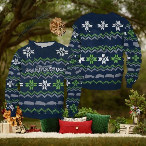 Nfl Seattle Seahawks V3 Ugly Sweater Christmas For Fans