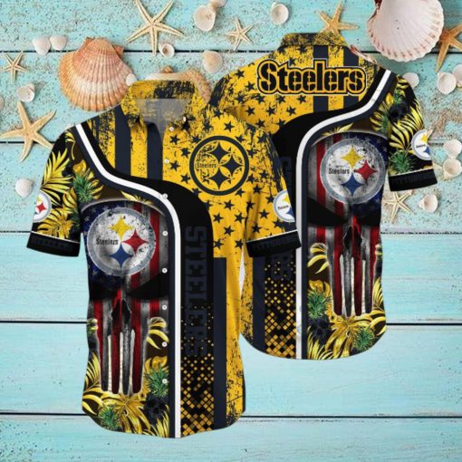 Nfl Steelers Hawaiian Shirt 3D Printed Aloha Shirt For Men Women Summer Vacation Gift
