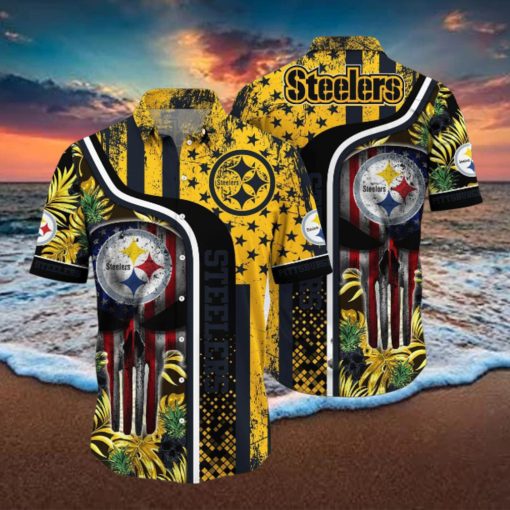 Nfl Steelers Hawaiian Shirt 3D Printed Aloha Shirt For Men Women Summer Vacation Gift