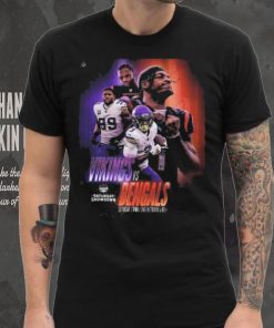 Nfl afc nfc north saturday showdown to kickoff minnesota vikings versus cincinnati bengals poster shirt