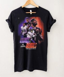 Nfl afc nfc north saturday showdown to kickoff minnesota vikings versus cincinnati bengals poster shirt
