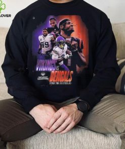 Nfl afc nfc north saturday showdown to kickoff minnesota vikings versus cincinnati bengals poster shirt
