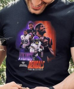 Nfl afc nfc north saturday showdown to kickoff minnesota vikings versus cincinnati bengals poster shirt