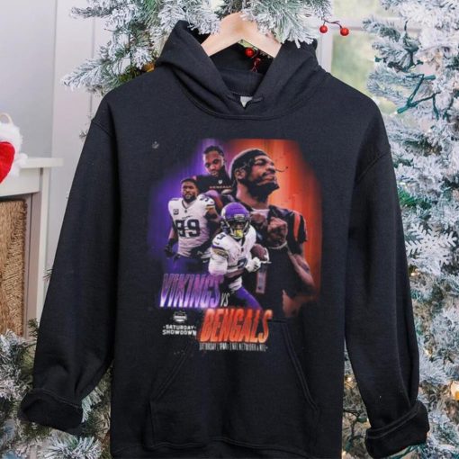 Nfl afc nfc north saturday showdown to kickoff minnesota vikings versus cincinnati bengals poster shirt