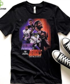 Nfl afc nfc north saturday showdown to kickoff minnesota vikings versus cincinnati bengals poster shirt