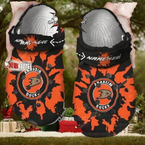 Nhl Anaheim Ducks Custom Name Crocs Clog