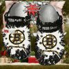 Nhl Boston Bruins Black White Custom Name Crocs Clog