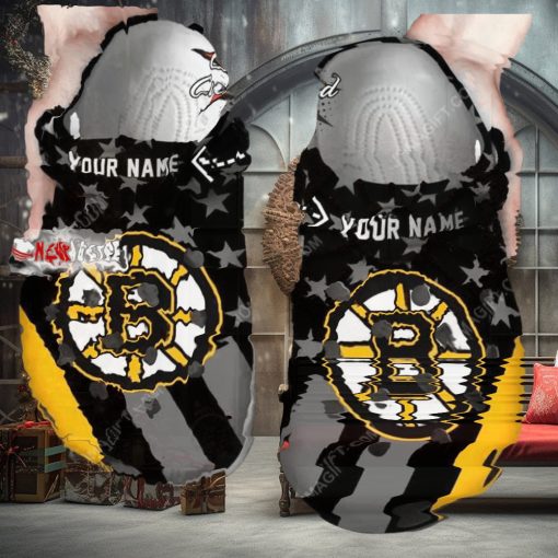 Nhl Boston Bruins Star Flag Custom Name Crocs Clog
