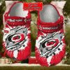 Nhl Carolina Hurricanes Custom Name Red White Crocs Clog