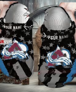 Nhl Colorado Avalanche Star Flag Custom Name Crocs Clog