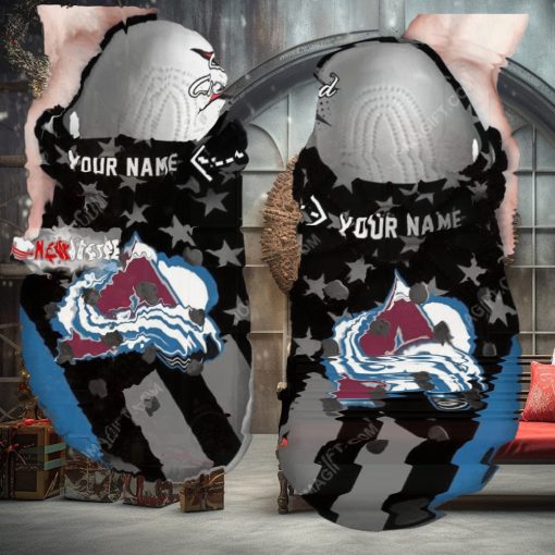 Nhl Colorado Avalanche Star Flag Custom Name Crocs Clog