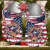 Nhl Columbus Blue Jackets American Flag Custom Name Crocs Clog