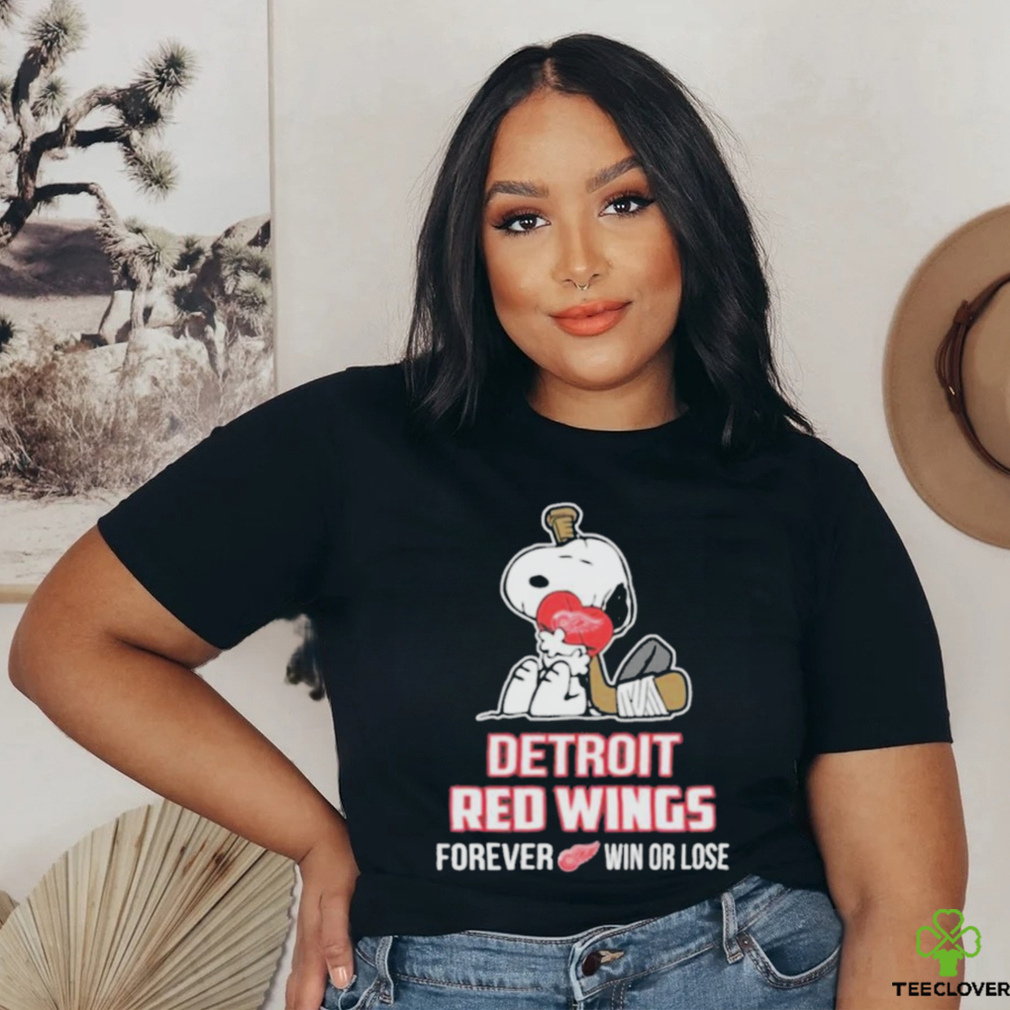 Nhl the Peanuts movie snoopy forever win or lose hockey detroit red wings shirt Nhl the Peanuts movie snoopy forever win or lose hockey detroit red wings shirt