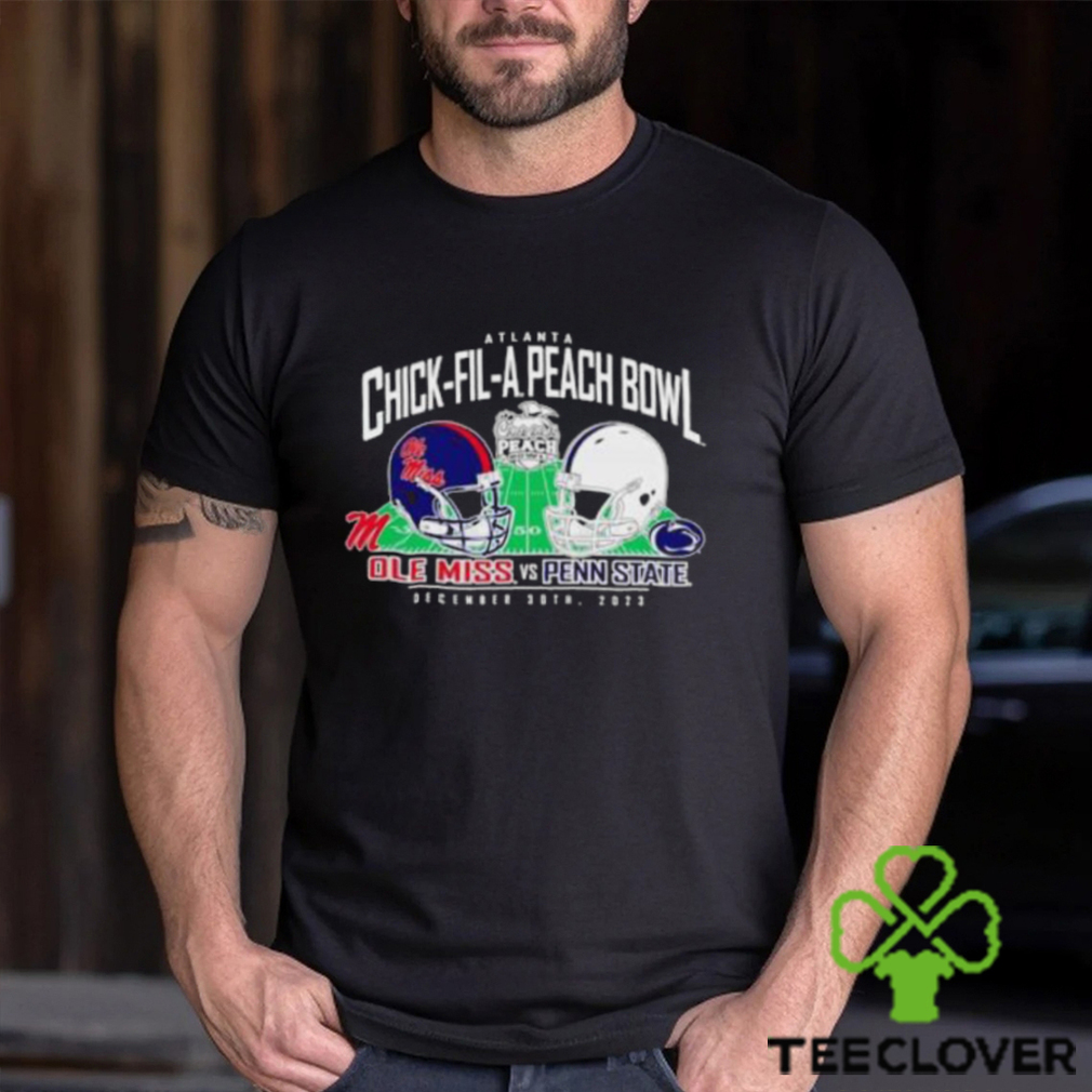 Nice 2023 Peach Bowl Matchup Ole Miss Rebels Vs Penn State Nittany Lions T Shirt Nice 2023 Peach Bowl Matchup Ole Miss Rebels Vs Penn State Nittany Lions T Shirt