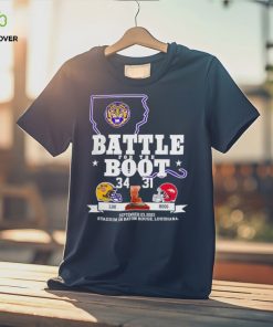 Nice Arkansas Razorback vs LSU Tigers Battle for the boot 2023 final score shirt