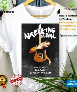 Nice Bruce springsteen london wembley stadium 2013 tour poster shirt
