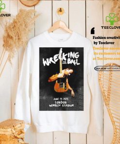 Nice Bruce springsteen london wembley stadium 2013 tour poster shirt