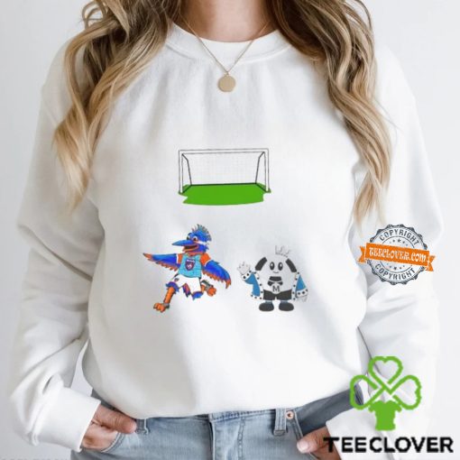 Nice Charlotte VS Inter Miami MLS 2024 mascot cartoon soccer shirt