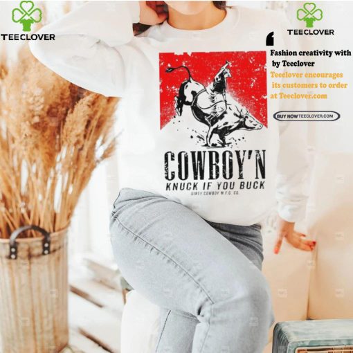 Nice Cowboy’n knuck if you buck men’s marlboro shirt