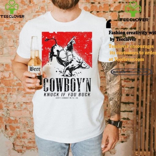 Nice Cowboy’n knuck if you buck men’s marlboro shirt