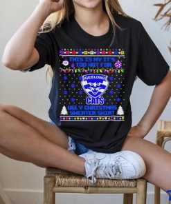 Nice Geelong Cats This Is My It’s Too Hot For Ugly Christmas T shirt