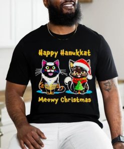 Nice Happy hanukkat meowy Christmas hoodie, sweater, longsleeve, shirt v-neck, t-shirt