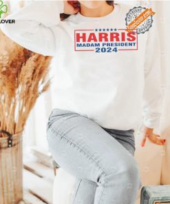 Nice Harris madam president 2024 supporter hoodie, sweater, longsleeve, shirt v-neck, t-shirt