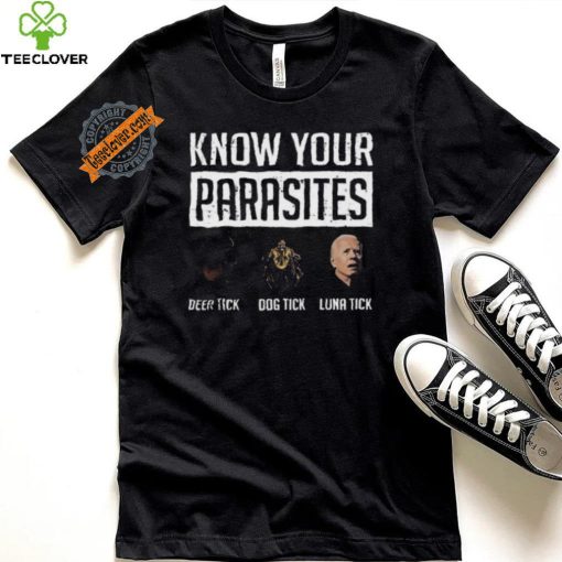 Nice Know your parasites hoodie, sweater, longsleeve, shirt v-neck, t-shirt deer tick dog tick luna tick