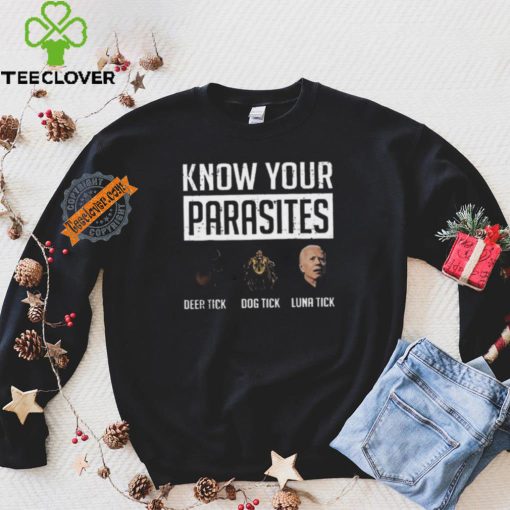 Nice Know your parasites hoodie, sweater, longsleeve, shirt v-neck, t-shirt deer tick dog tick luna tick