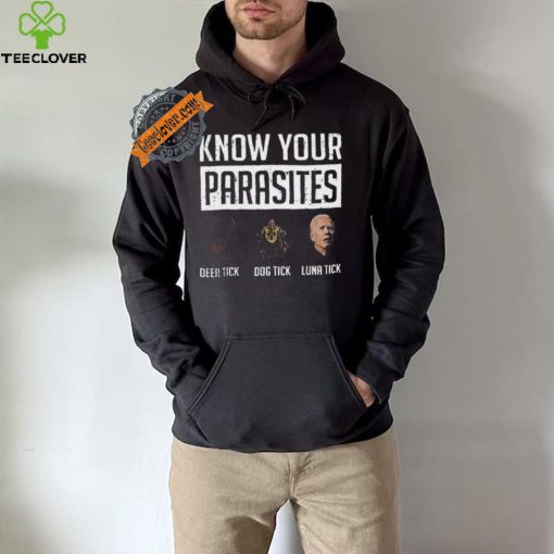 Nice Know your parasites hoodie, sweater, longsleeve, shirt v-neck, t-shirt deer tick dog tick luna tick