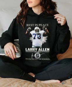 Nice Larry Allen Rest In Peace Thank You For The Memories Signatures To Fan 2024 hoodie, sweater, longsleeve, shirt v-neck, t-shirt