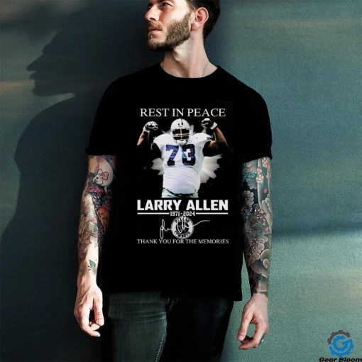 Nice Larry Allen Rest In Peace Thank You For The Memories Signatures To Fan 2024 hoodie, sweater, longsleeve, shirt v-neck, t-shirt