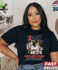 Nice Miami heat dwyane wade thank you for the memories shirt