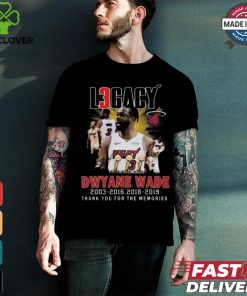 Nice Miami heat dwyane wade thank you for the memories shirt