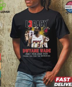 Nice Miami heat dwyane wade thank you for the memories shirt