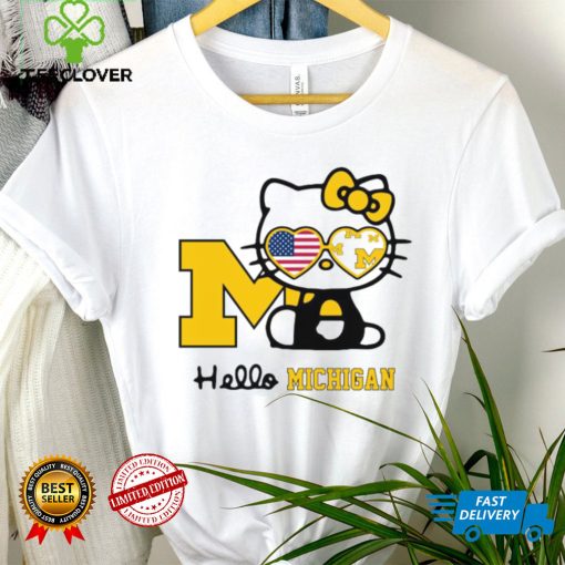 Nice Michigan hello kitty American flag hoodie, sweater, longsleeve, shirt v-neck, t-shirt