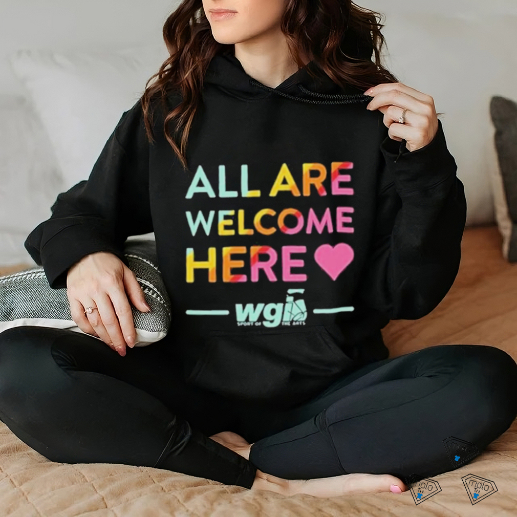 Nice Pride Month All Are Welcome Here Wgi T shirt Nice Pride Month All Are Welcome Here Wgi T shirt