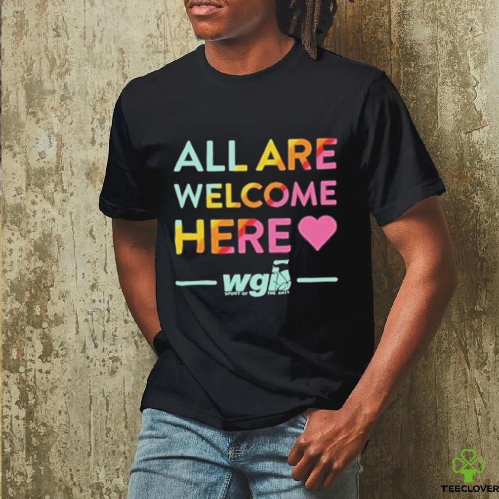 Nice Pride Month All Are Welcome Here Wgi T shirt Nice Pride Month All Are Welcome Here Wgi T shirt