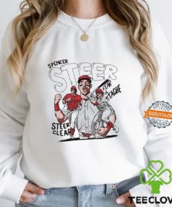 Nice Steer Clear Fear The Stache Of Spencer Steer vintage shirt