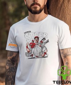 Nice Steer Clear Fear The Stache Of Spencer Steer vintage shirt