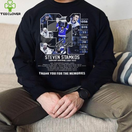 Nice Tampa bay lightning steven stamkos 2008 2024 thank you for the memories hoodie, sweater, longsleeve, shirt v-neck, t-shirt