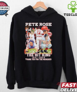 Nice The Hit King Pete Rose 1941 2024 thank you for the memories signature hoodie, sweater, longsleeve, shirt v-neck, t-shirt