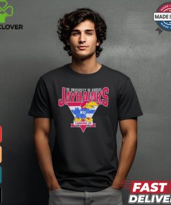 Nice The University OF Kansas Jayhawks KU Lawrence KS triangle shirt