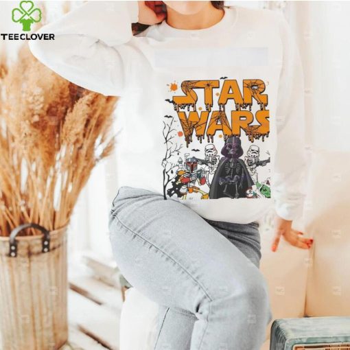 Nice Vintage star wars halloween disney family 2024 shirt