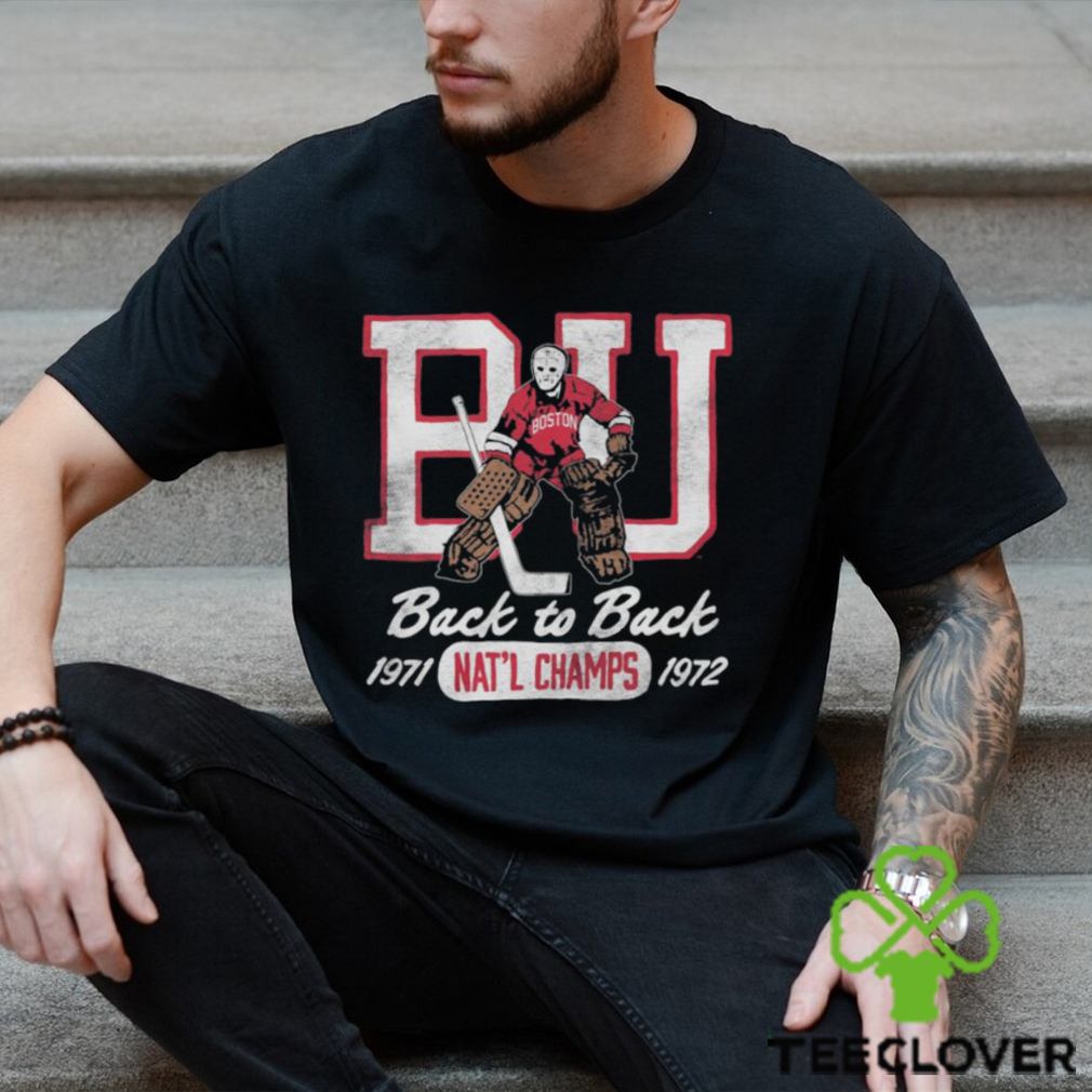 Boston University Vintage Back 2 Back Champs Hockey Tee – Streaker Sports