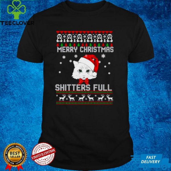 Nice cat Merry Christmas shitters full Christmas hoodie, sweater, longsleeve, shirt v-neck, t-shirt