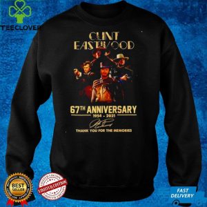 Nice clint Eastwood 67th Anniversary 1954 2021 thank you for the memories shirt